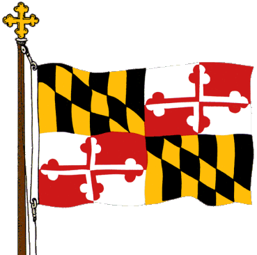 [line drawing of the Maryland State flag]